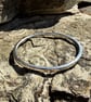 Hammered sterling silver bangle. Handmade & hallmarked - Image 2