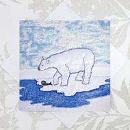 Polar Bear birthday card