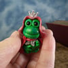 Spring Sale ... Tiny Frog Prince 'Beck' with crown OOAK Sculpt by Ann Galvin