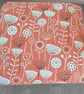 Fryetts Bergen Burnt Orange Floral Fabric Chair & Footstool Adult Armchair  - Image 10