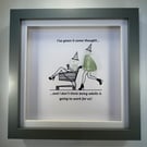 Unique sea glass framed art - Crazy Ladies