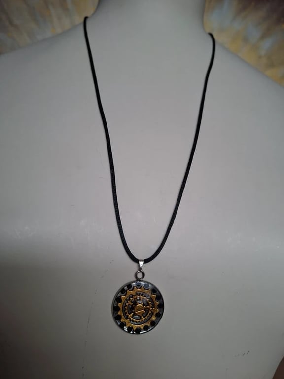 Screw Steam Punk Style Hand Made Resin Crafted Pendant 