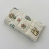 Glasses, sunglasses case, shabby chic, patchwork, quilted, flowers, cat motif