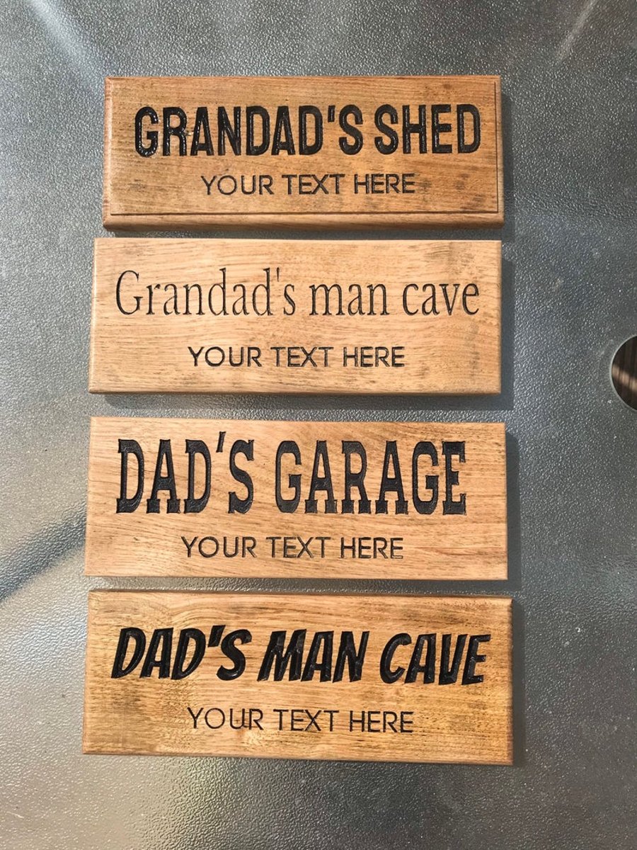 Man Cave sign, Fathers Day, Gift