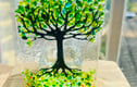 Tree glass art 