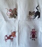 Cot blanket, wall hanging,  'The House that Jack Built', hand embroidered - Image 3