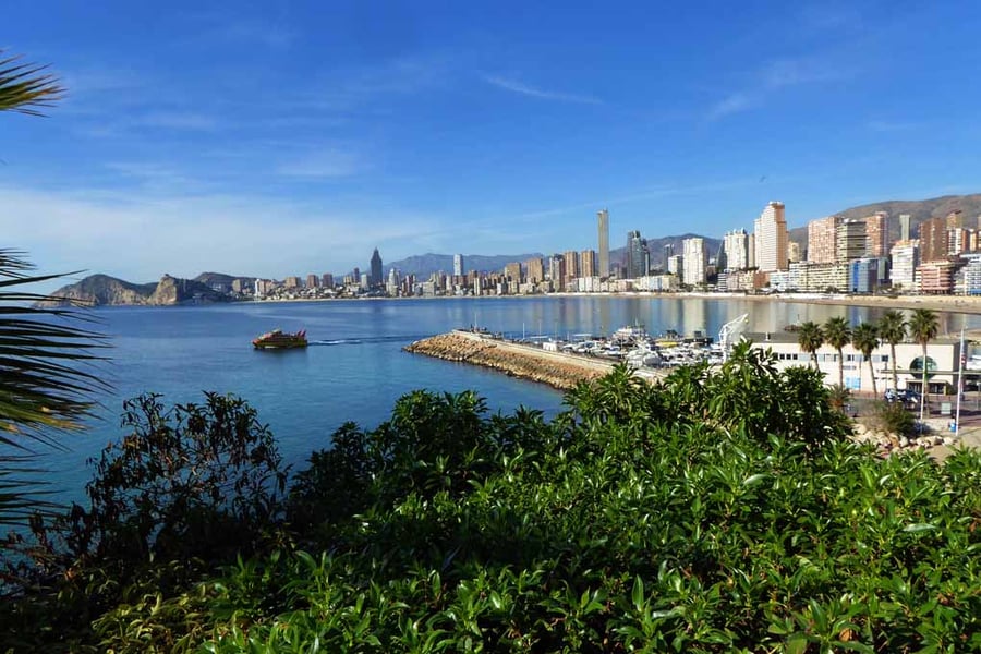 Benidorm Poniente Beach Costa Blanca Spain Photograph Print