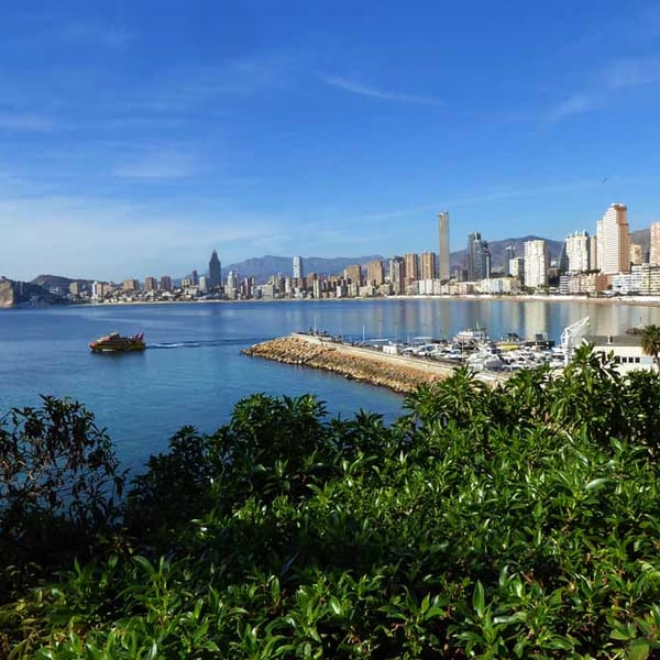 Benidorm Poniente Beach Costa Blanca Spain Photograph Print