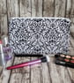 Elegant Black And White Damask-Style Zipper Pouch - Multi Use Zipped Organiser - Image 3