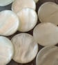 78" 23mm 36L Polyester Pearl Shank Buttons Rare now