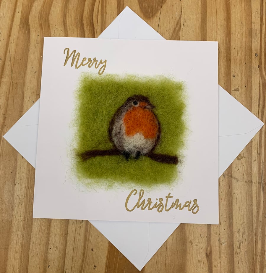 Robin Christmas card