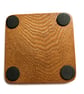 Up cycled wooden green letter C coaster - Image 2