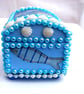 Blue sea chest keepsake or jewellery box - Image 3