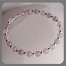 Light Amethyst and Sterling Silver Larger Bracelet