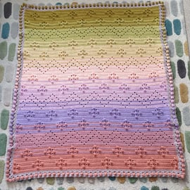 Desert Rose Crochet Baby Blanket