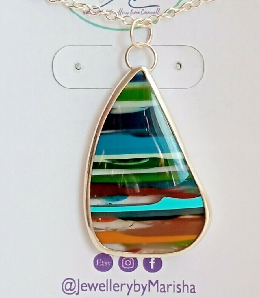 Surfite Necklace Fine & Sterling Silver Jewellery Gift Statement Pendant 
