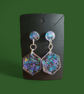 Handmade resin earrings 