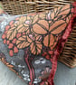 Rectangular tree print cushion cover with brush fringe trim - Image 7