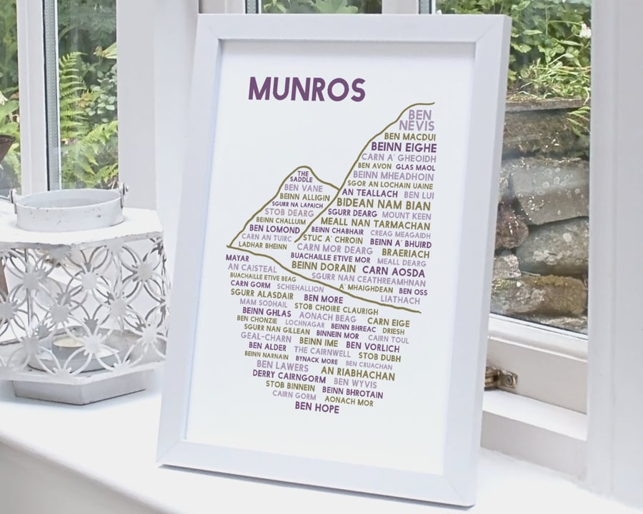 Munros print - A4 or A3