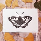 Tortoiseshell Butterfly Lino Print 