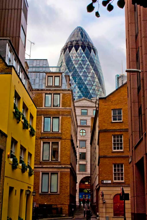 30 St Mary Axe The Gherkin London England Photograph Print