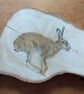 Hare Painting on Reclaimed Wood - Image 3