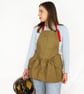 Gardeners Apron with Harvesting Pouch, Pockets for Secateurs & Phone.Tan Canvas  - Image 6