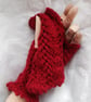 Vine lace fingerless mitts - Image 2