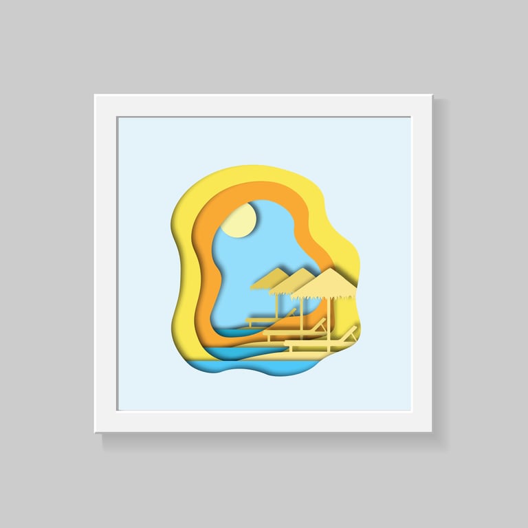 Beach Wall Art Print, Beach themed wall print, beach wall decor