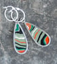 Reversible tractor fordite earrings - Image 5