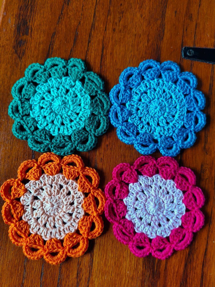 Crochet Coasters Lotus Flower