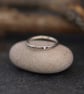 Silver Initial Ring, Personalised Skinny Dainty Rings
