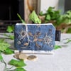 Denim Chambray Purse, Recycled Denim Coin Purse 
