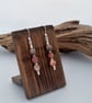 Natural Jasper Bead Earrings, 925 Sterling Silver - Image 3