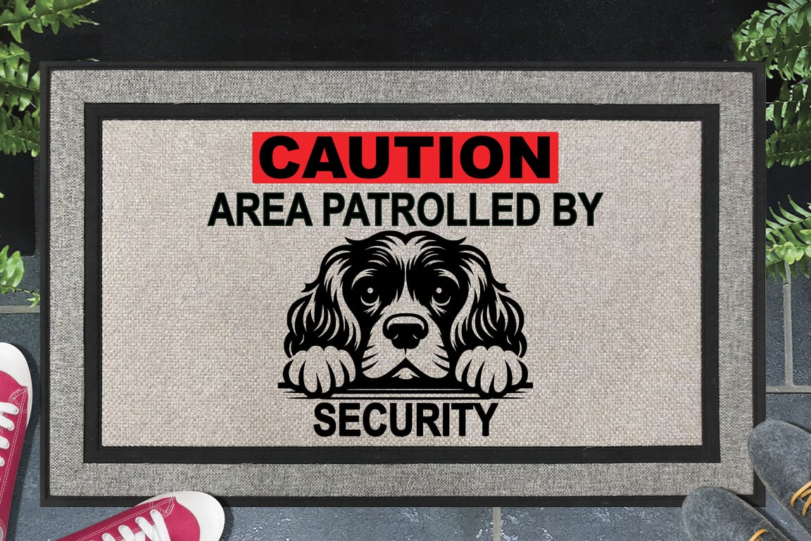 Cocker Spaniel Security Door Mat - All Weather Doormat - 45x70cm 