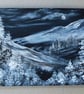 original art acrylic monochrome painting ( ref FA1 A1 )