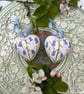 Bluebell hand-painted ceramic bauble decoration  - Image 6