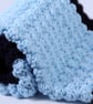 Blue Baby blanket, a handmade extra thickness crochet baby blanket, shawl  - Image 7