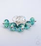 Lampwork Stitch Markers - Stained Glass Greens - Image 4