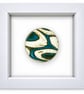 Framed fused glass rondel - D