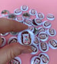 Hedgehog ice cream badge. 25mm badge hedgehog pin. - Image 5