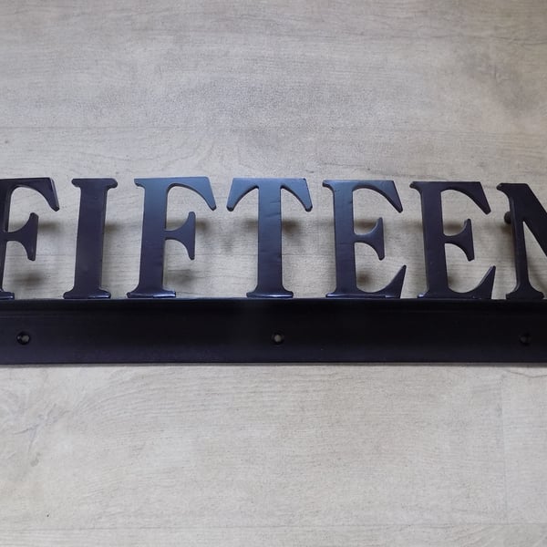 House Name Sign ..........................Wrought Iron (Forged Steel) Made in UK