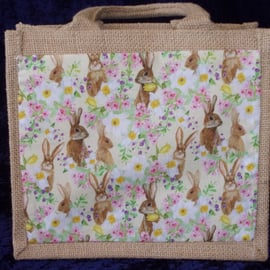 Spring Time Small Jute Bag