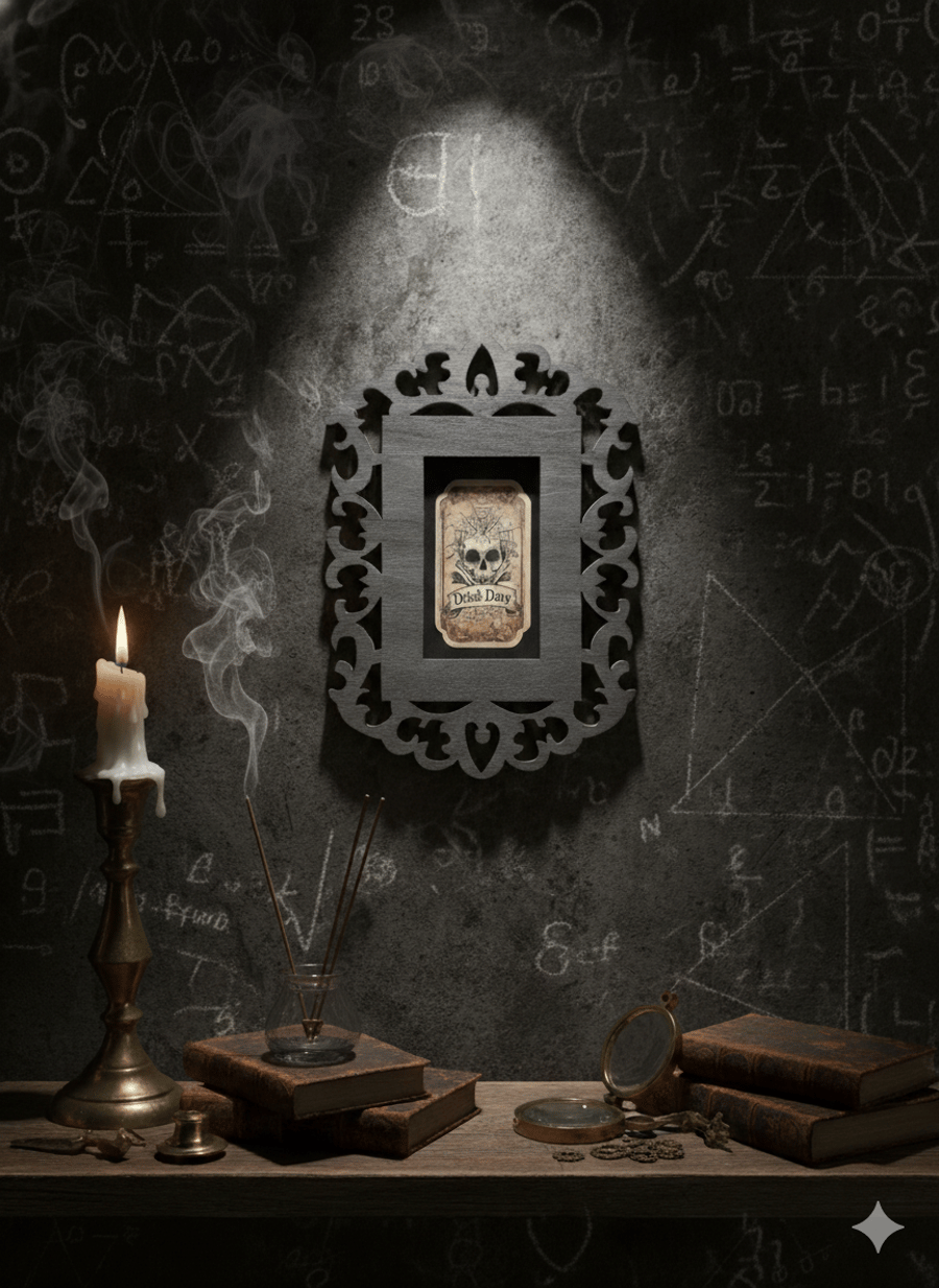 Listing Title  "Dried Davy" Skull Apothecary Framed Print – Gothic Victorian Wal