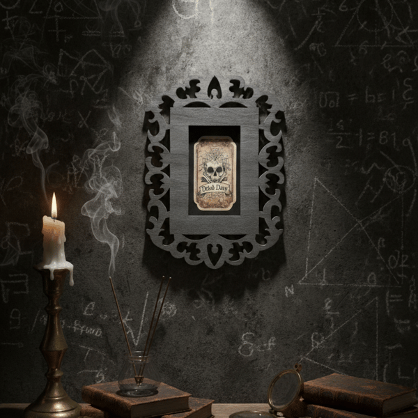 Listing Title  "Dried Davy" Skull Apothecary Framed Print – Gothic Victorian Wal