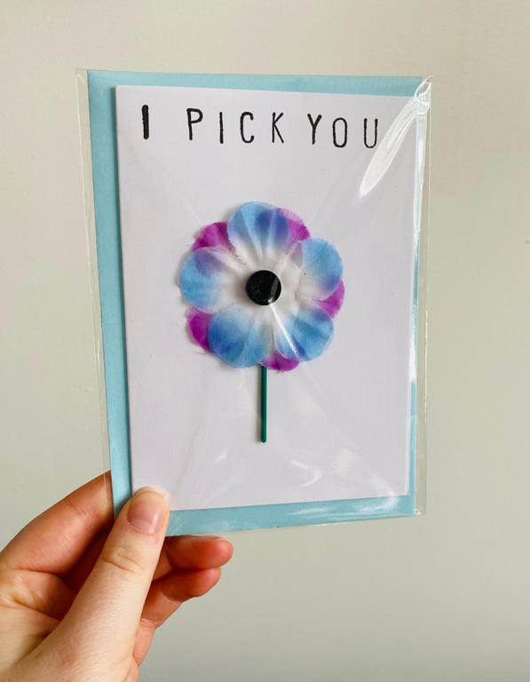 Beach Waste Greetings Card A6 -  I Pick You