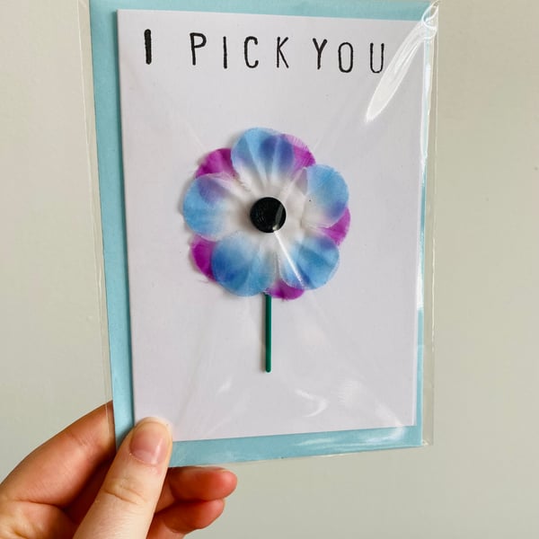 Beach Waste Greetings Card A6 -  I Pick You