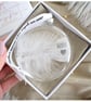 Wife Memorial Round Feather Bauble, In Memory of Wife, Round Glass Christmas Orn