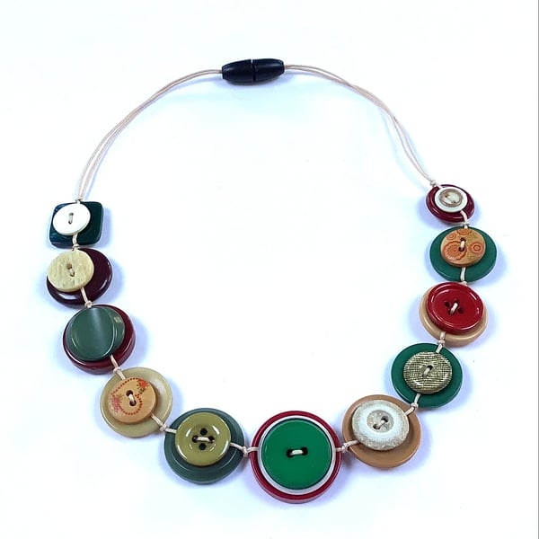 Button Necklace