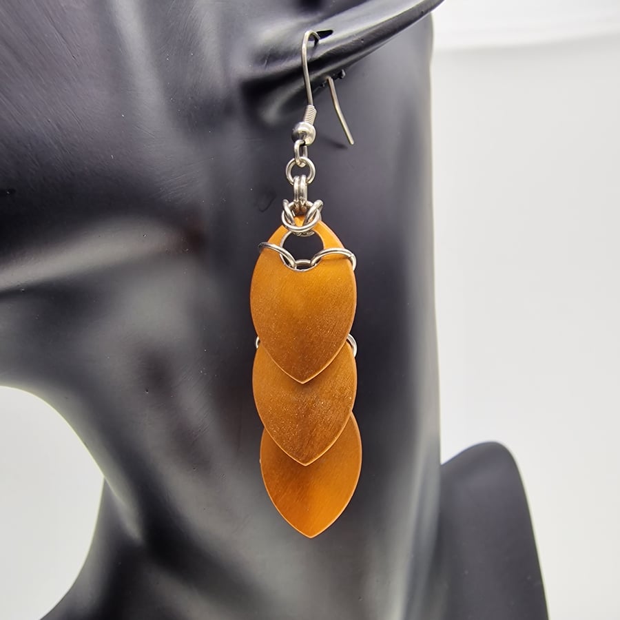 Triple Scale Earrings